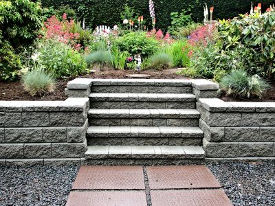 Concrete Block Steps